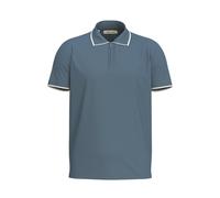 SELECTED MEN Herren Slhfave Sport Zip Ss Polo Noos, Blue Mirage, M