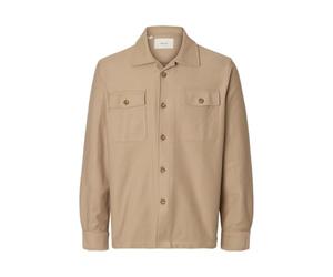 SELECTED MEN Herren Slholiver Sweat Overshirt Noos, Savannah Tan, XL