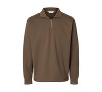 SELECTED MEN Herren Slhrelaxluke Ls Half Zip Sweat | Sweatshirt