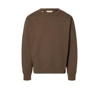 SELECTED MEN Herren Slhrelaxluke Ls Sweat Crew Neck, Chocolate Chip, L