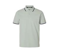 SELECTED MEN Herren Slhslim-Atlas Sport Ss Polo, Aqua Gray, XXL