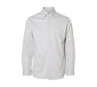 SELECTED MEN Herren Slhslim-Performance Shirt Ls AOP Noos, Bright White, M