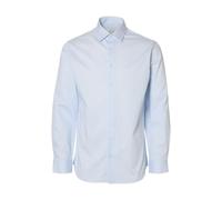 SELECTED MEN Herren Slhslim-Performance Shirt Ls AOP Noos, Cashmere Blue, XL