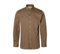 SELECTED MEN Herren Slhslim-Performance Shirt Ls Noos, Chocolate Chip, XL