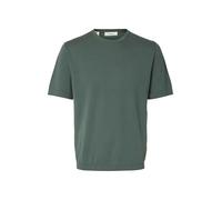 SELECTED MEN Herren Slhtorino Ss Knit Crew Neck Noos, Balsam Green, XL