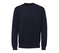 selected men - Langarm Strickpullover blau - Gr. - L