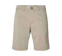 Selected Homme Herren Slhslim-Miles Flex Noos Chinoshorts, Greige, S EU