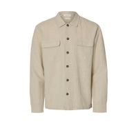 SELECTED HOMME - SLH-LEROY LINEN BLEND OVERSHIRT LS NOOS pure cashmere - Gr. - M