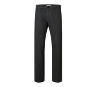 SELECTED MEN - SLH196-STRAIGHT MILES BRUSHED PANT NOOS dark grey - Gr. - 34/36