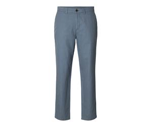 SELECTED MEN - SLH196-STRAIGHT MILES LINEN BLEND PANT Blue Mirage - Gr. - 34