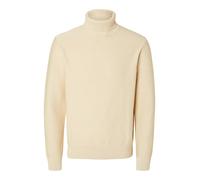 SELECTED MEN - SLHAXEL LS KNIT ROLL NECK NOOS oatmeal - Gr. - XXL