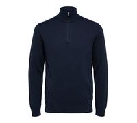 SELECTED MEN - SLHBERG LS HALF ZIP NOOS navy blazer - Gr. - M