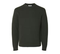 SELECTED MEN - SLHDANE LS KNIT STRUCTURE CREW NECK NOOS deep forest - Gr. - L