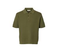 SELECTED MEN - SLHDANE SS KNIT RELAXED POLO NOOS deep lichen green - Gr. - XXL