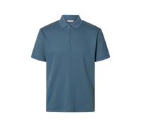SELECTED MEN - SLHFAVE STRUCTURE SS POLO NOOS blue mirage - Gr. - M