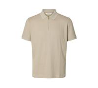 SELECTED MEN - SLHFAVE STRUCTURE SS POLO NOOS oatmeal - Gr. - M
