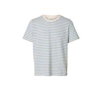 SELECTED MEN - SLHKEVIN STRIPE SS O-NECK TEE Egret - Gr. - S
