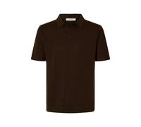 SELECTED MEN - SLHMATTIS SS LINEN BLEND OPEN POLO NOOS - Gr. - XXL