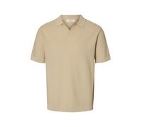 SELECTED MEN - SLHMATTIS SS LINEN BLEND STRUC POLO NOOS Oatmeal - Gr. - L