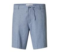 SELECTED MEN - SLHREGULAR-BRODY LINEN BLD SHORTS NOOS cashmere blue - Gr. - XL