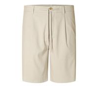 SELECTED MEN - SLHREGULAR-LEROY PLEAT SHORTS NOOS light sand melange - Gr. - S
