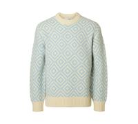 SELECTED HOMME Relaxed Fit Strickpullover aus Woll-Mix Modell 'REMI' in Hellblau, Größe M