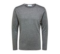 SELECTED MEN - SLHROME LS KNIT CREW NECK NOOS titanium - Gr. - S