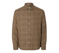 SELECTED HOMME Slim Fit Freizeithemd aus reiner Baumwolle Modell 'SLIMOWEN' in Hellbraun, Größe XL