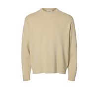 Selected Homme SLHTELLER FN RELAXED CREW NECK XL 16099570 Oatmeal (901810) Grau XL