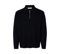 SELECTED HOMME Relaxed Fit Strickpullover aus Viskose-Mix Modell 'TELLER' in Blau, Größe S