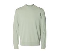 SELECTED MEN - SLHTORINO LS KNIT CREW NECK NOOS aqua gray - Gr. - S