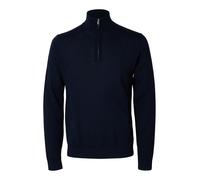 SELECTED MEN - SLHTRAY LS KNIT MERINO HALF ZIP NOOS navy blazer - Gr. - L