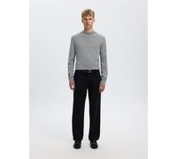 SELECTED MEN - SLHTRAY LS KNIT MERINO MOCK NECK NOOS medium grey melange - Gr. - L
