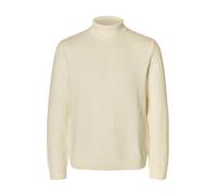 SELECTED MEN - SLHTREVOR LS KNIT STRUCTURE ROLL NECK egret - Gr. - S
