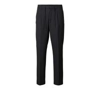 Tapered Fit Stoffhose mit Bundfalten Modell 'LEROY' XL men Black
