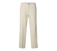 SELECTED MEN - SLM196-STRAIGHT LEROY LINEN BLD PNT NOOS Pure Cashmere - Gr. - L