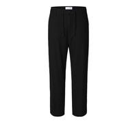 SELECTED HOMME Loose Fit Leinenhose mit Tunnelzug Modell 'BRODY' in Black, Größe S