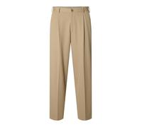 Loose Fit Bundfaltenhose mit Gürtelschlaufen Modell 'FINN' XXL men Sand