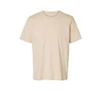 selected men - SLMASPEN SLUB SS O-NECK TEE NOOS Grau - Gr. - M