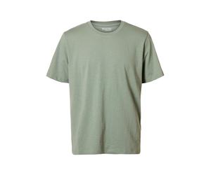 SELECTED MEN - SLMASPEN SLUB SS O-NECK TEE NOOS Iceberg Green - Gr. - XL