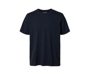 selected men - SLMASPEN SLUB SS O-NECK TEE NOOS Navy Blazer - Gr. - XL