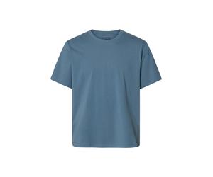 selected men - SLMASPEN SS O-NECK TEE NOOS Blue Mirage - Gr. - L
