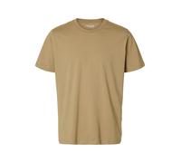 selected men - SLMASPEN SS O-NECK TEE NOOS Braun - Gr. - L