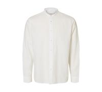 SELECTED MEN - SLMCLAY REG LINENBLEND LS SHIRT BAND NOS Bright White - Gr. - M