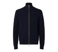 selected men - SLMDANE LS KNIT REG STRUC FULL ZIP NOOS Sky Captain - Gr. - M