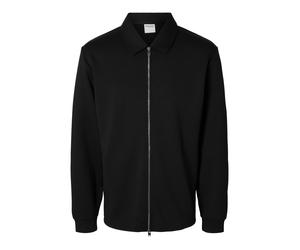 SELECTED MEN - SLMEMANUEL SOFT FULL ZIP SWEAT NOOS Black - Gr. - XXL