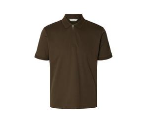 SELECTED MEN - SLMFAVE ZIP SS POLO NOOS - Gr. - M