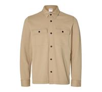 selected men - SLMJACKIE SWEAT JACKET NOOS Braun - Gr. - XL