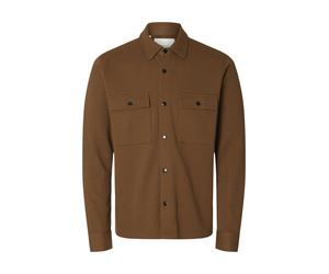 selected men - SLMJACKIE SWEAT JACKET NOOS Toffee - Gr. - S