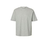 SELECTED MEN - SLMLOOSEOSCAR SS O-NECK TEE NOOS Light Grey Melange - Gr. - S